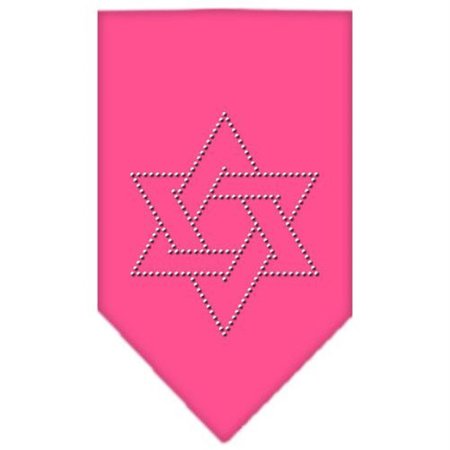 UNCONDITIONAL LOVE Star Of David Rhinestone Bandana Bright Pink Small UN801140